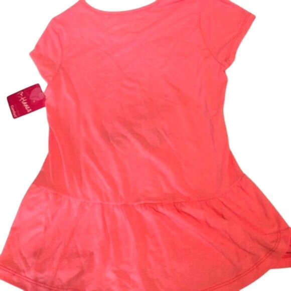 Hanes Girls Top Orange Graphic Summer Vibes Size L 10-12 NWT - Picture 2 of 5